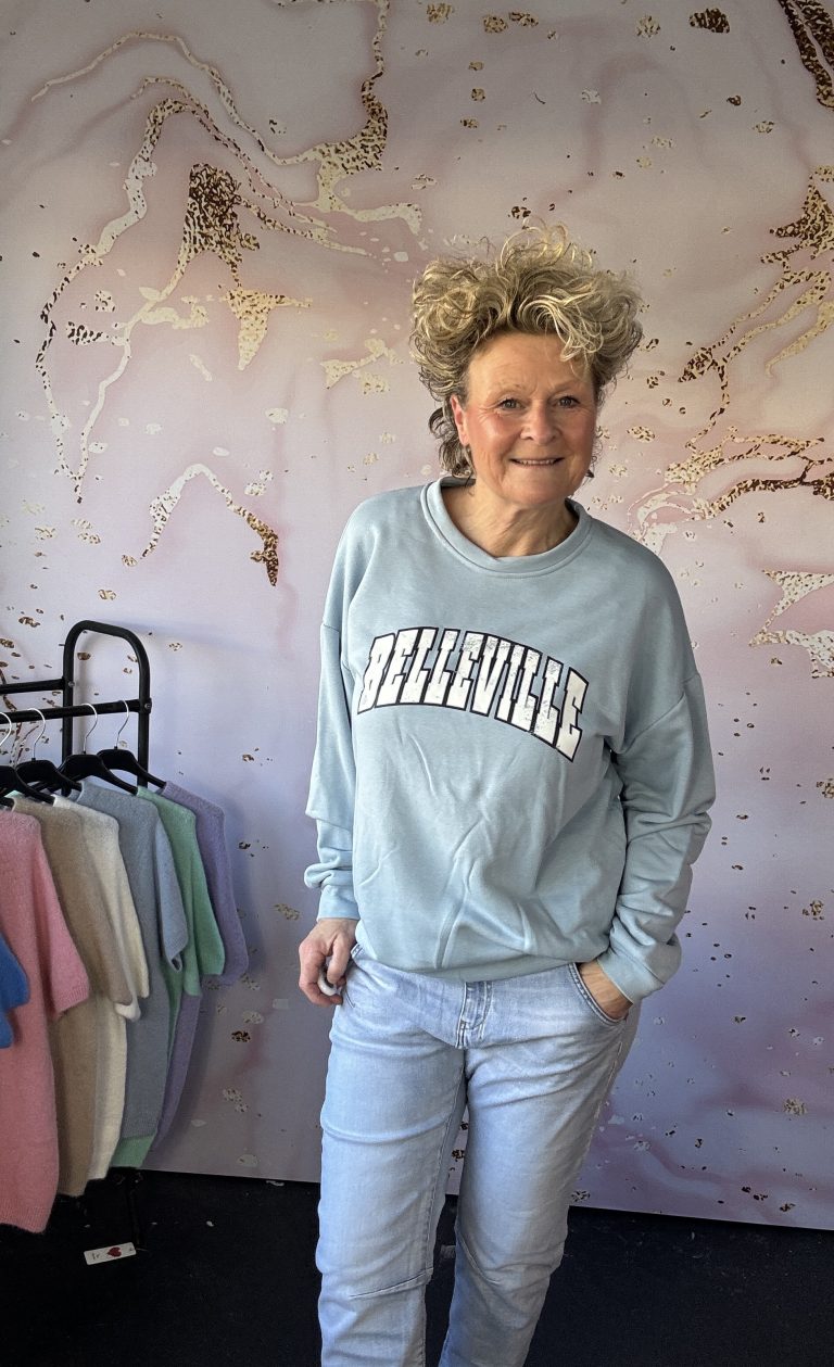 Mooij Sweater Belville jeansblauw