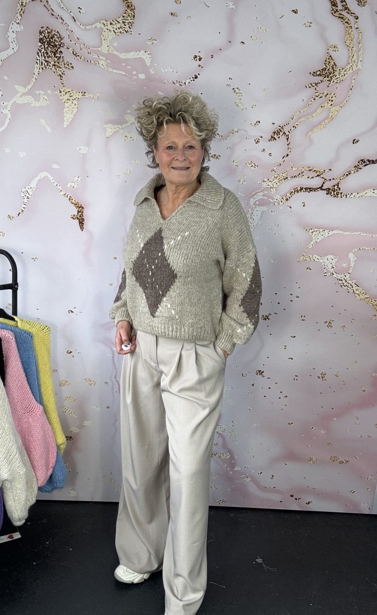 Broek Chastar wijd taupe