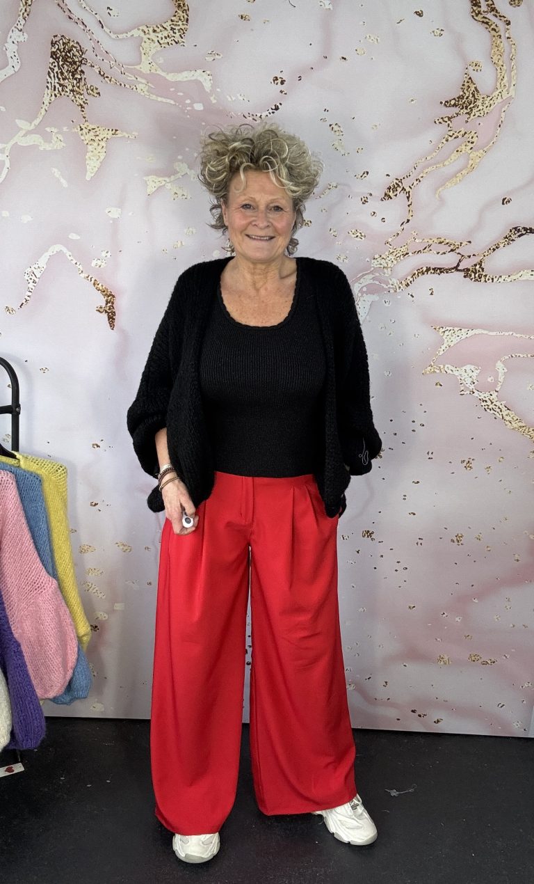 Broek Chastar wijd rood