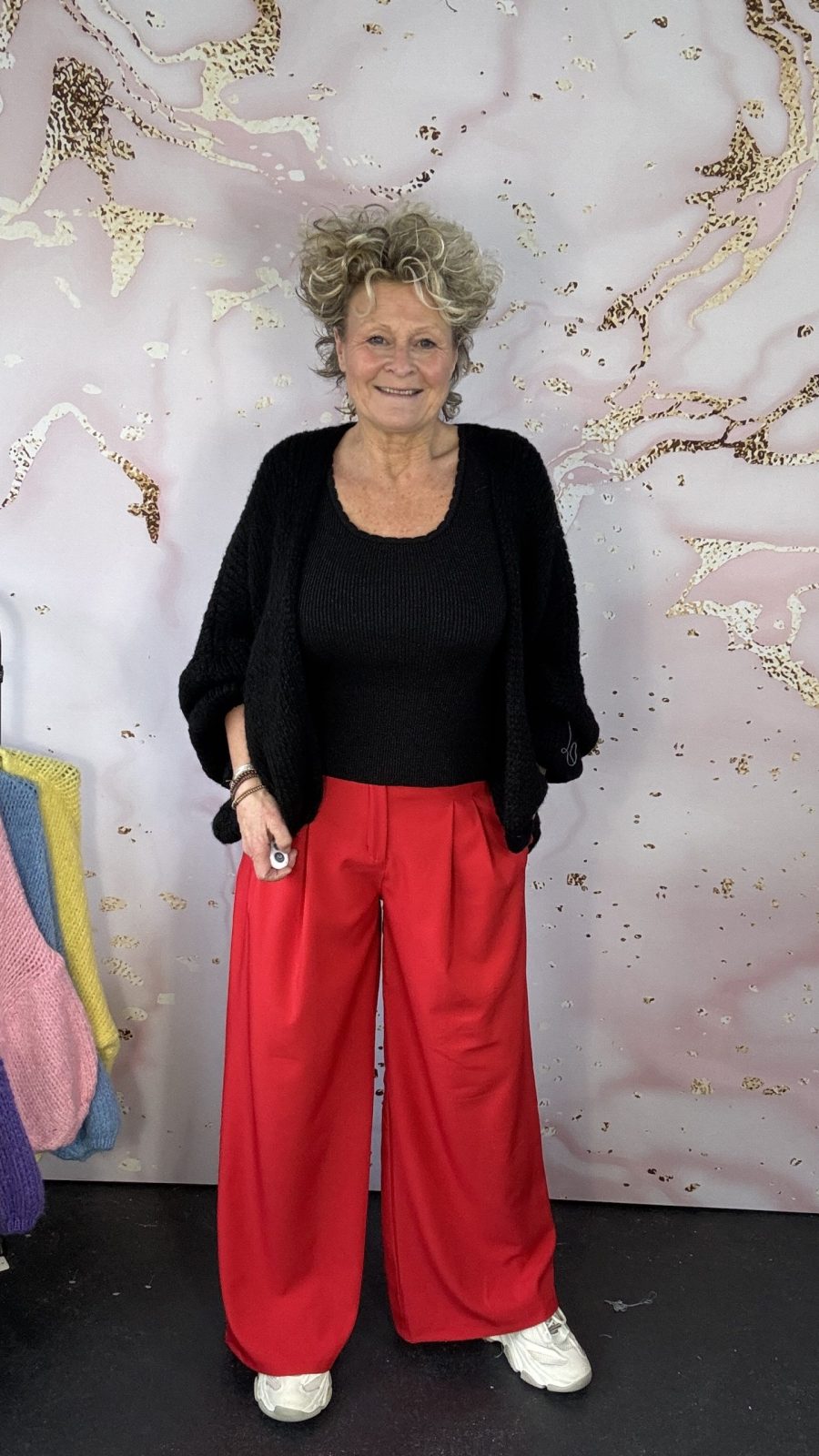 Broek Chastar wijd rood