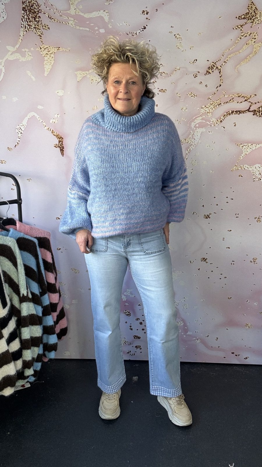 Jeans licht Zac-Zoe ruitje