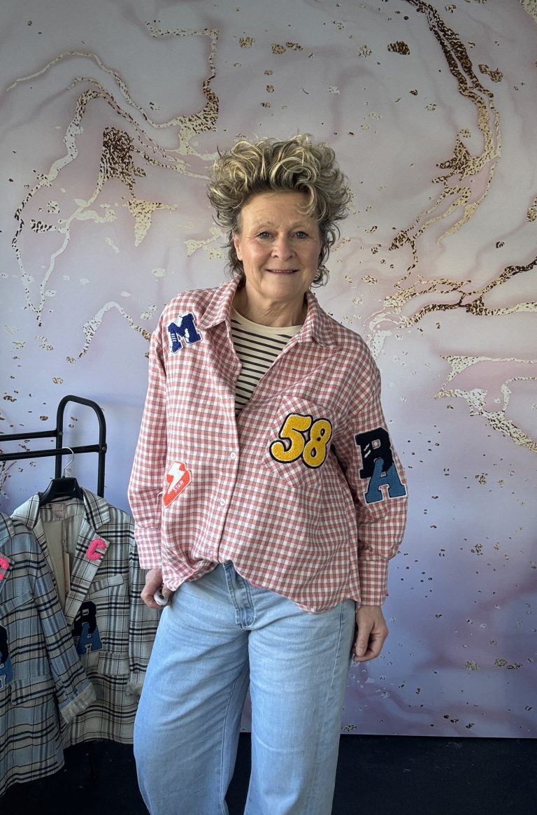 blouse Zeta Otto M ruit koraal