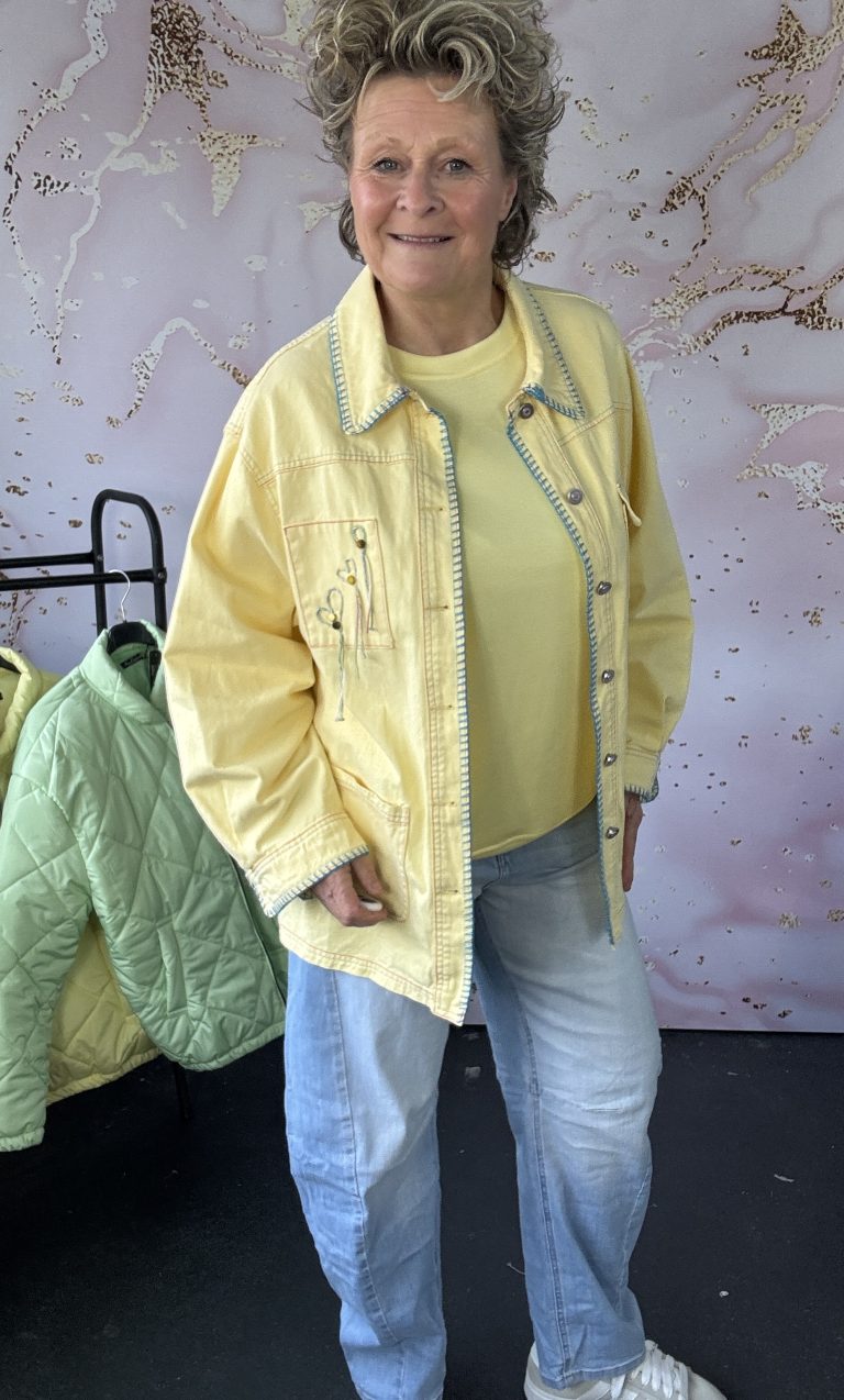 Jas jeans Yellow geel