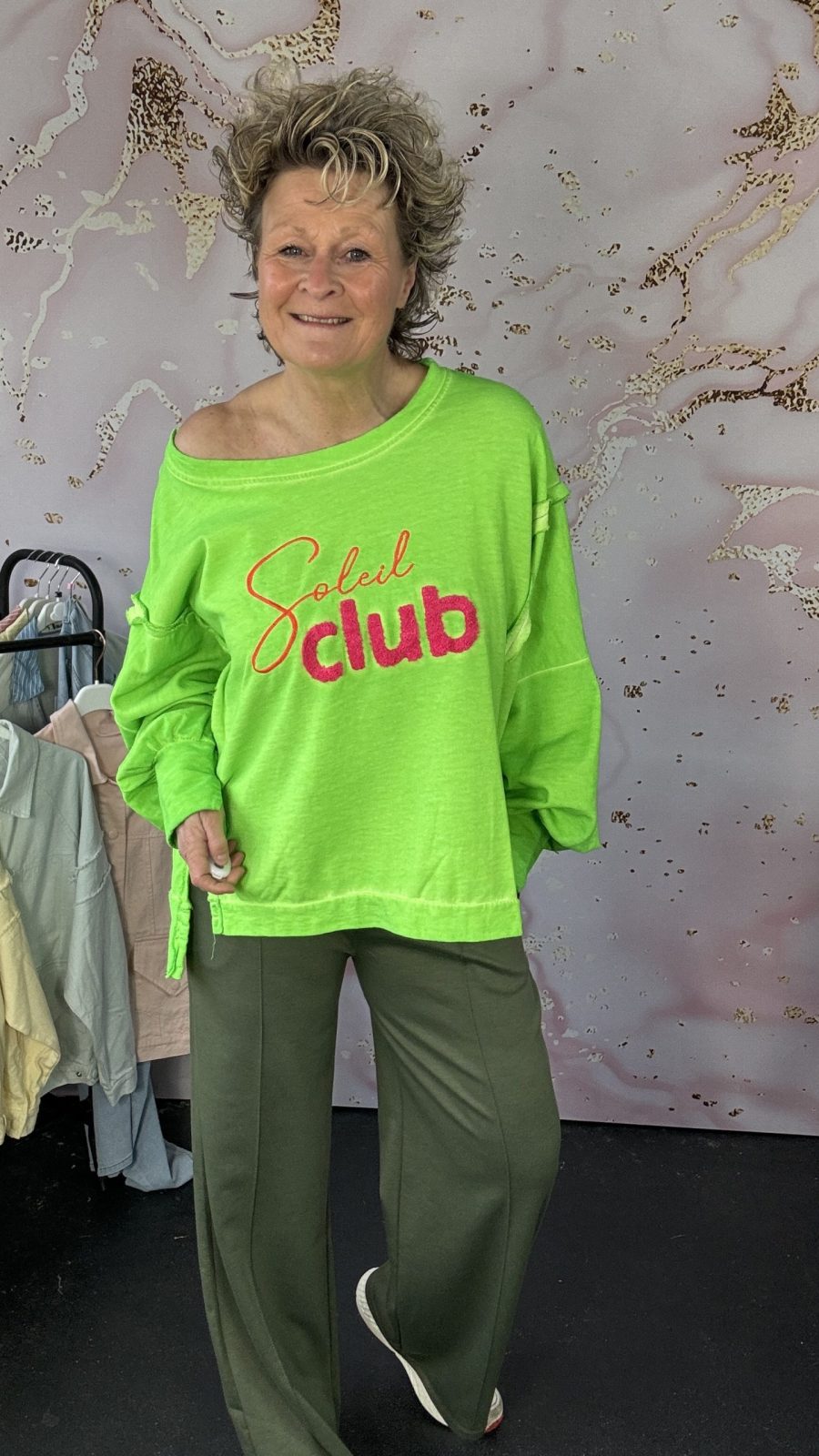 Sweater Club neon groen