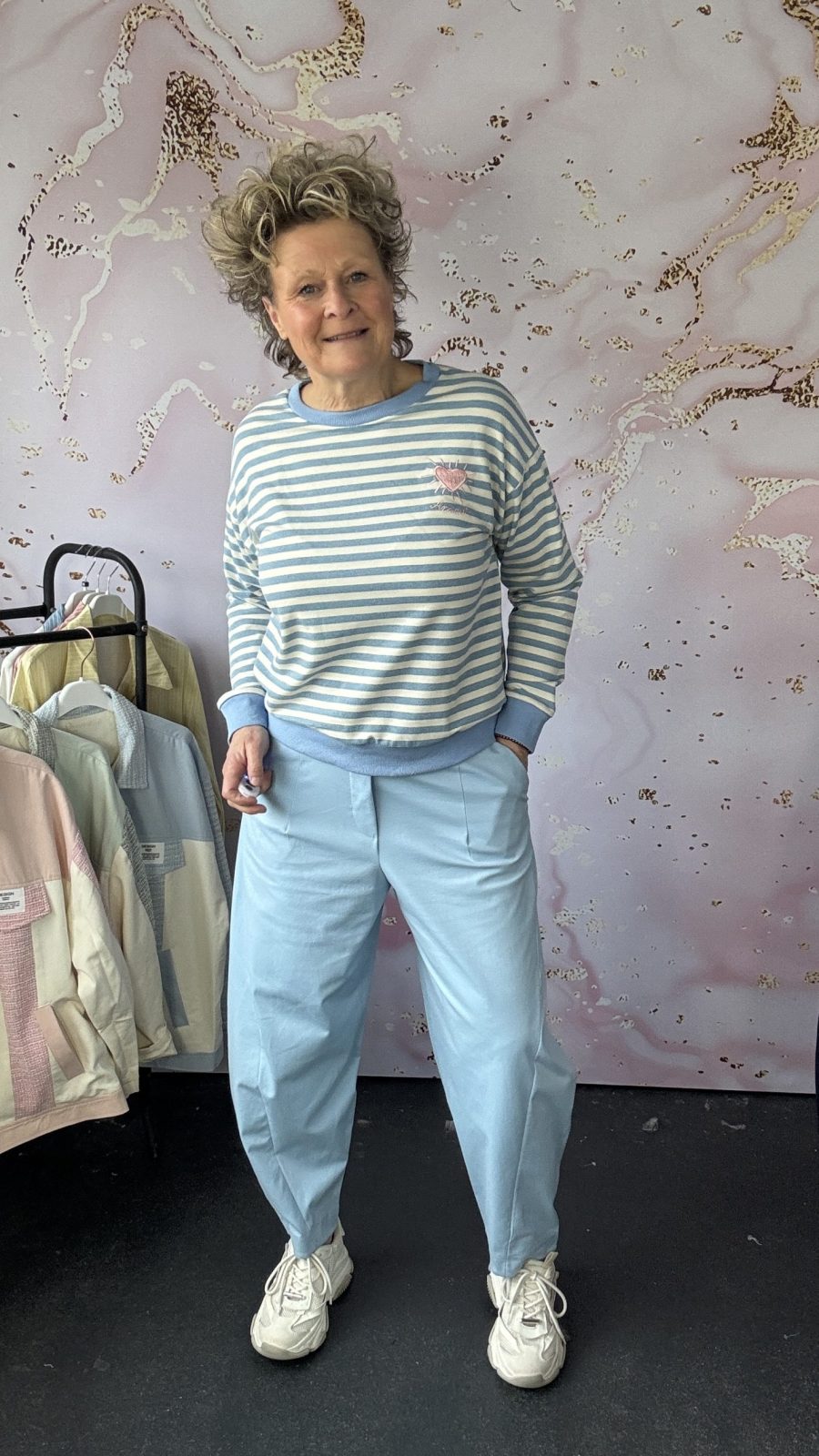 broek Amore lichtblauw chastar