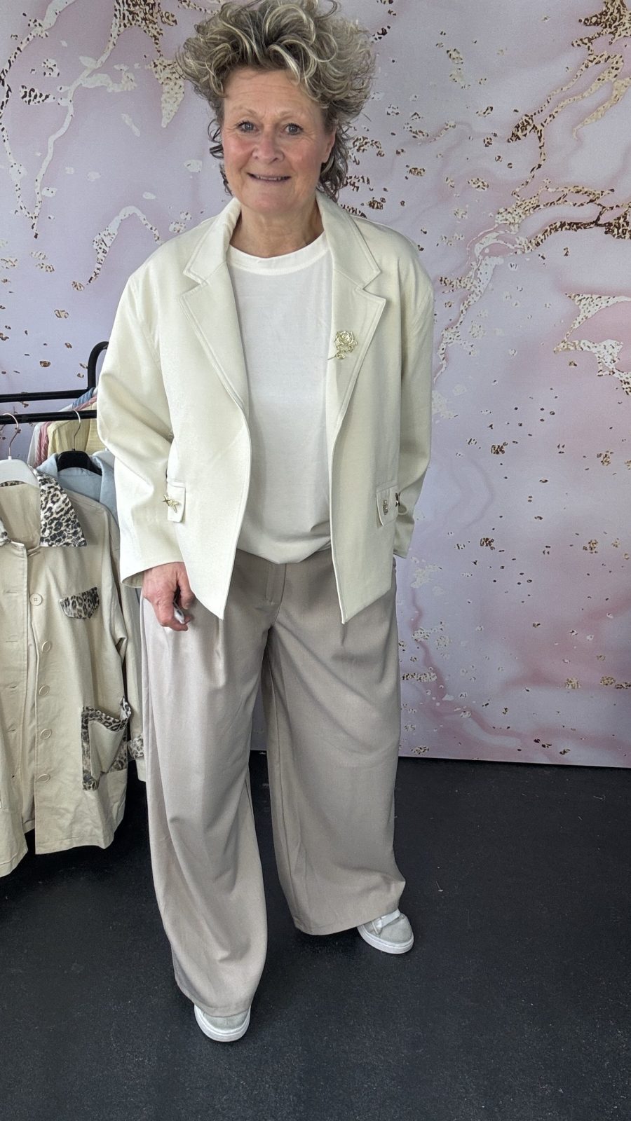 blazer Rosa beige