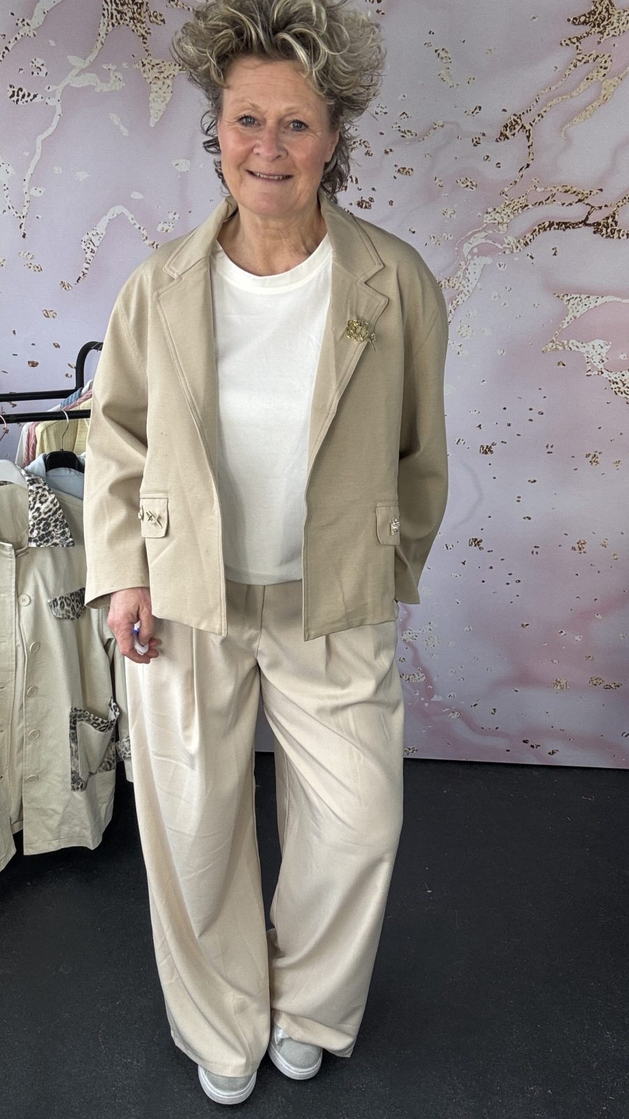 blazer Rosa camel