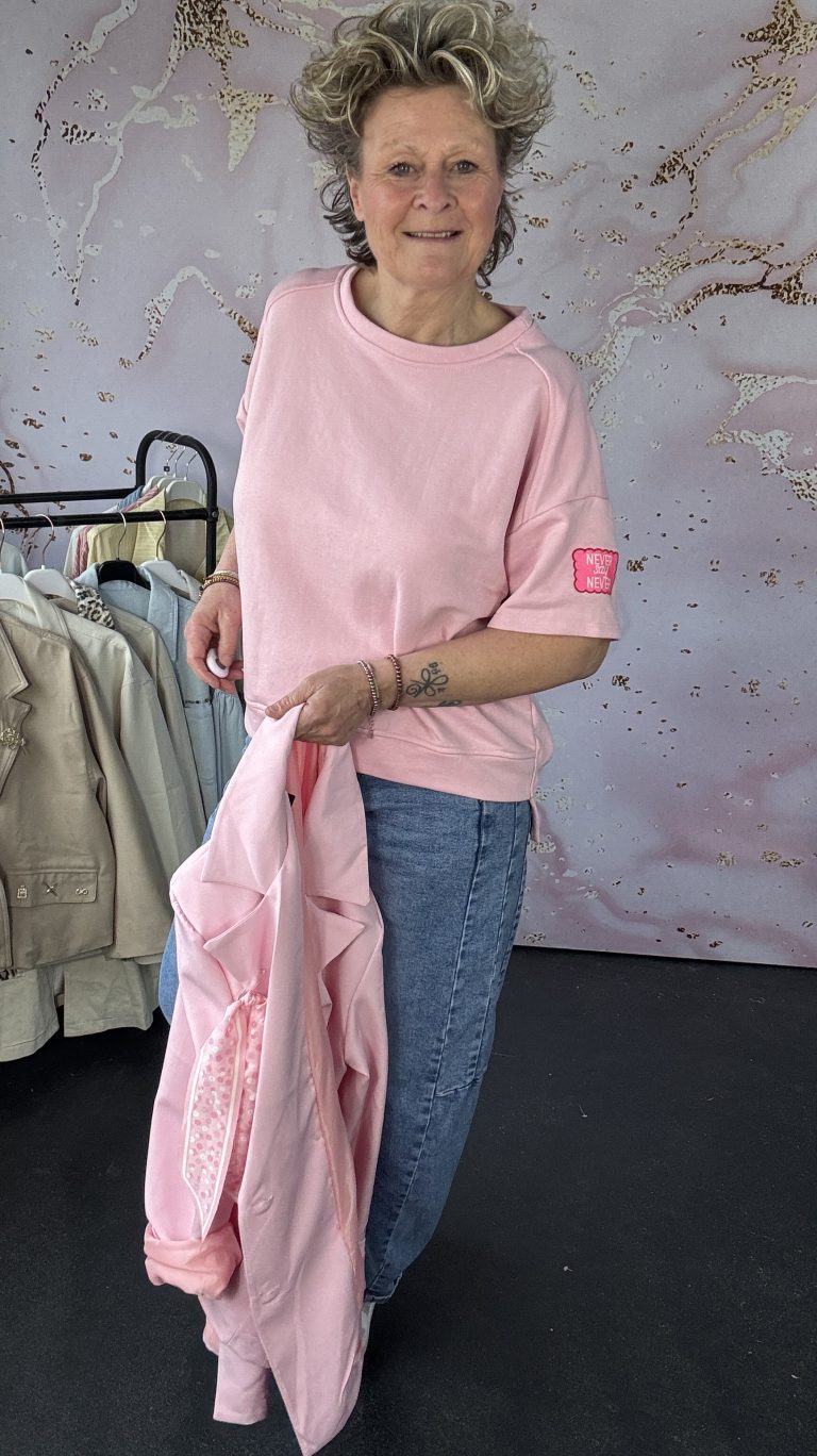 sweater New York roze