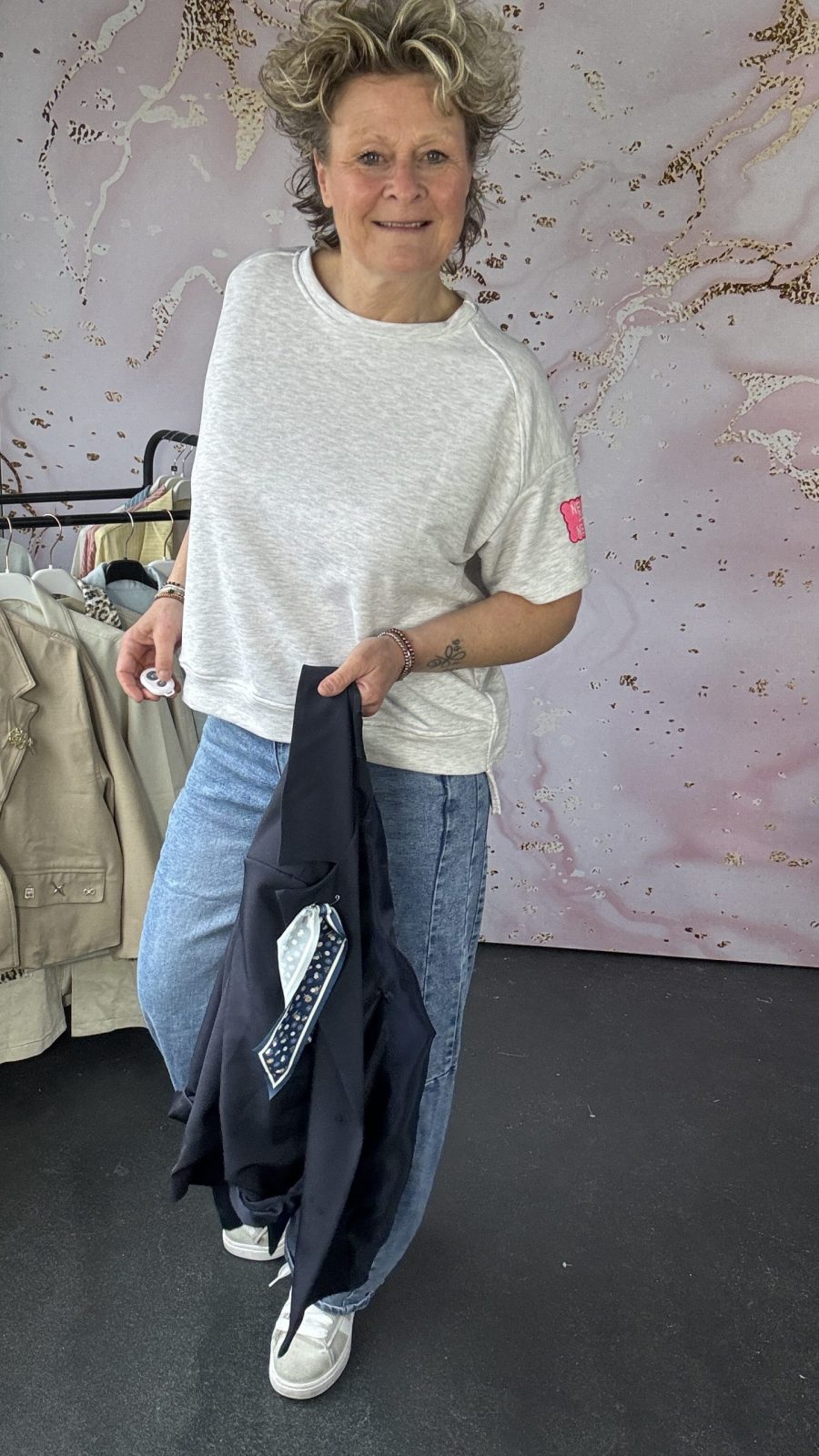 sweater New York grijs