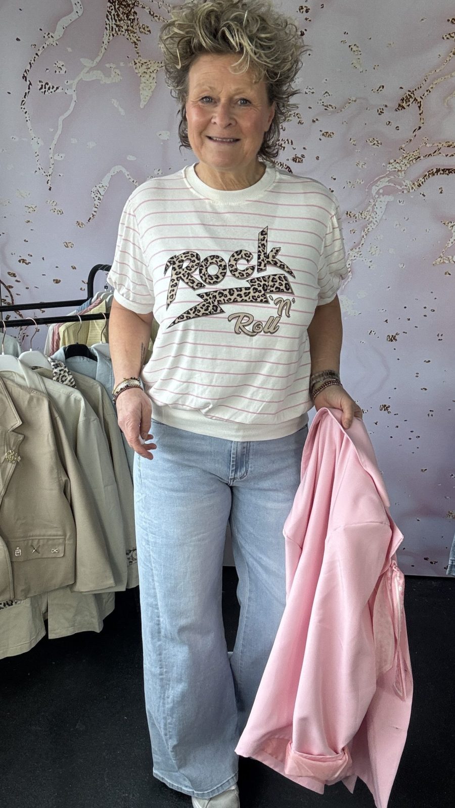 T-Shirt roze Rock