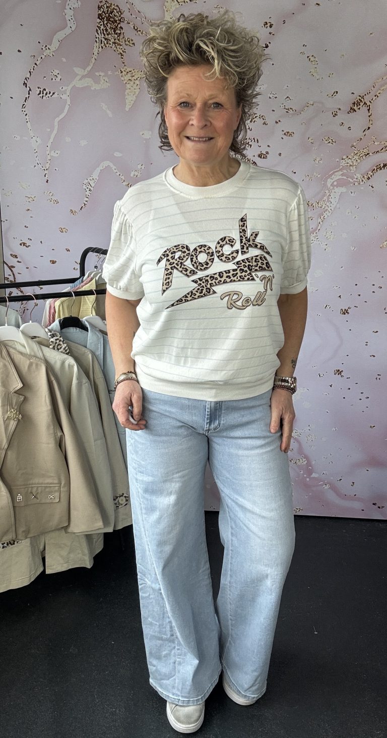 T-Shirt lichtblauw Rock