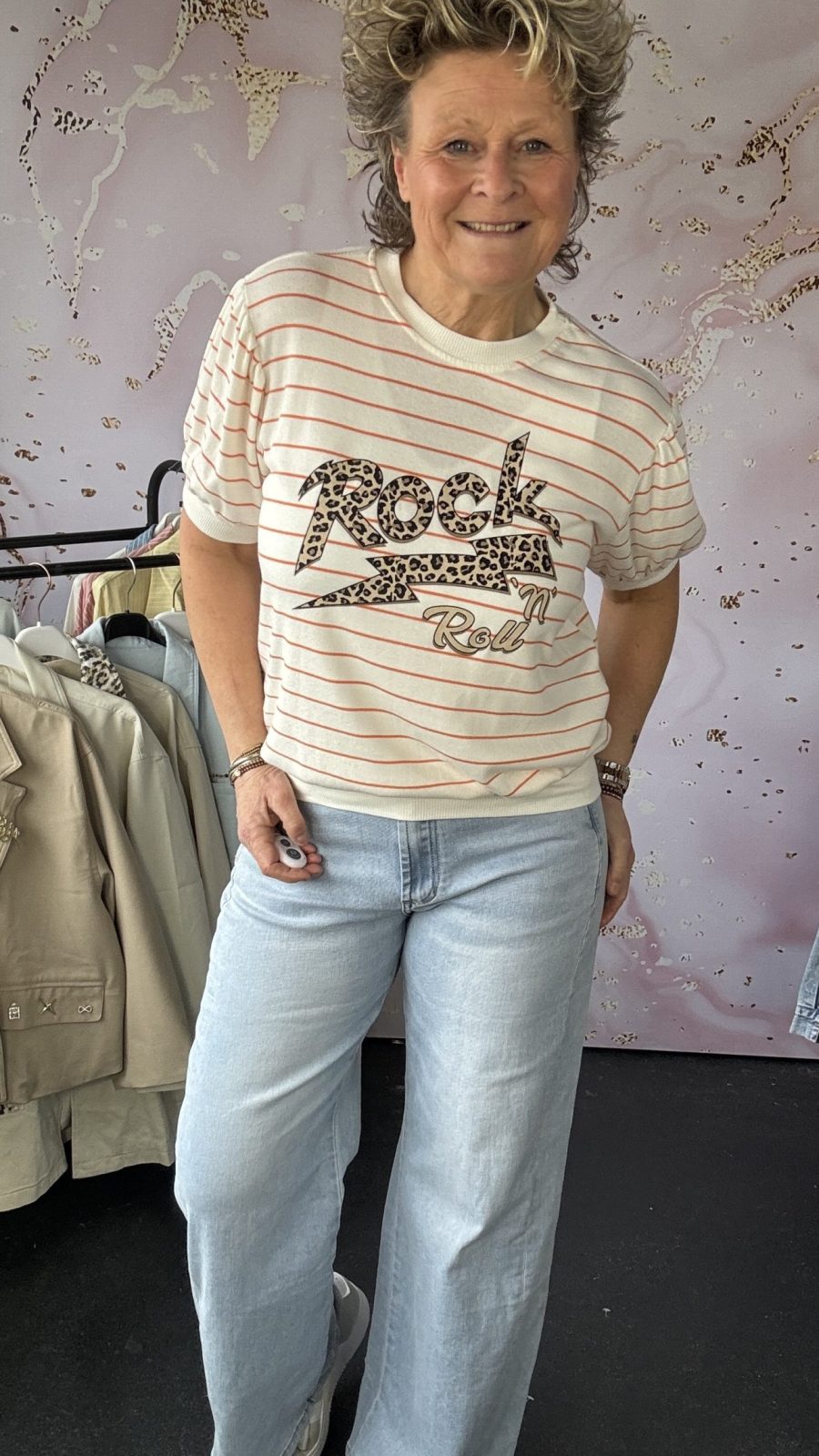 T-Shirt oranje Rock