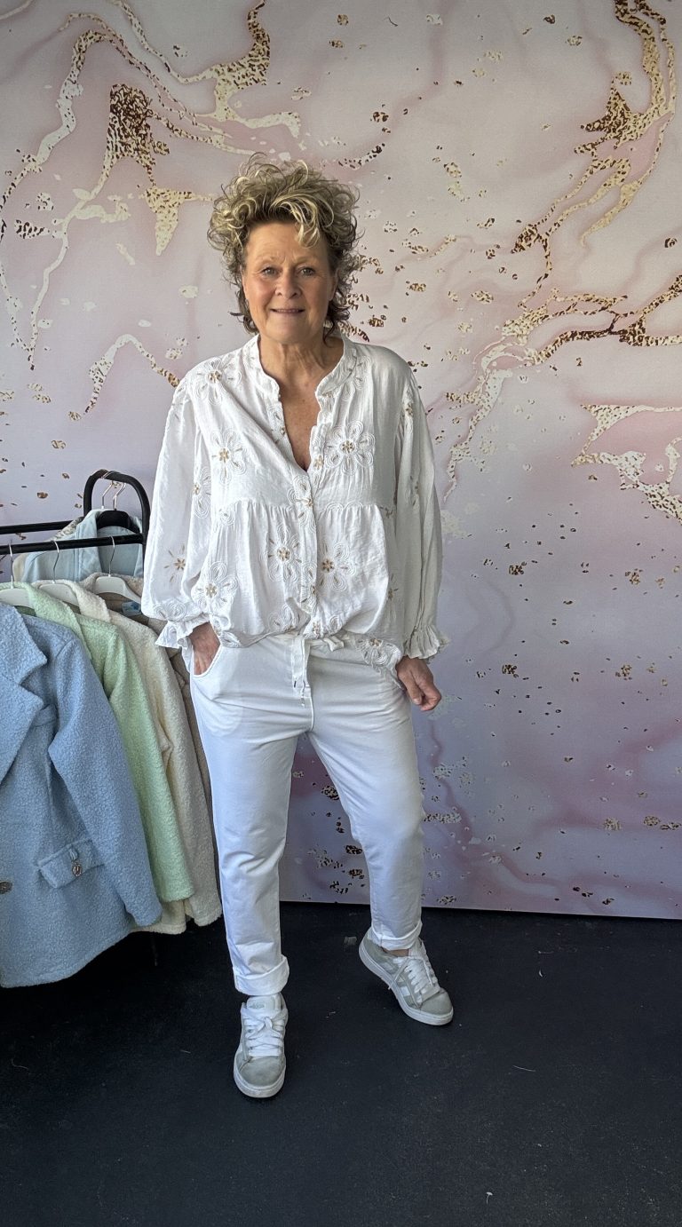 jogg broek Luna wit