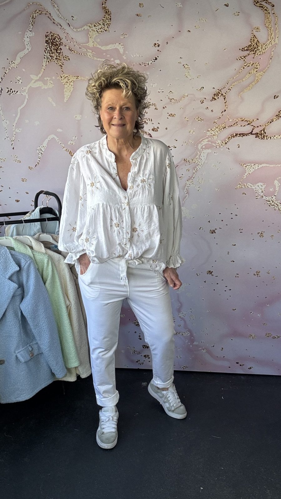 jogg broek Luna wit