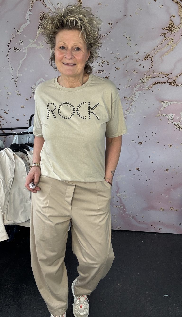 T shirt Rock ( Mooij)beige