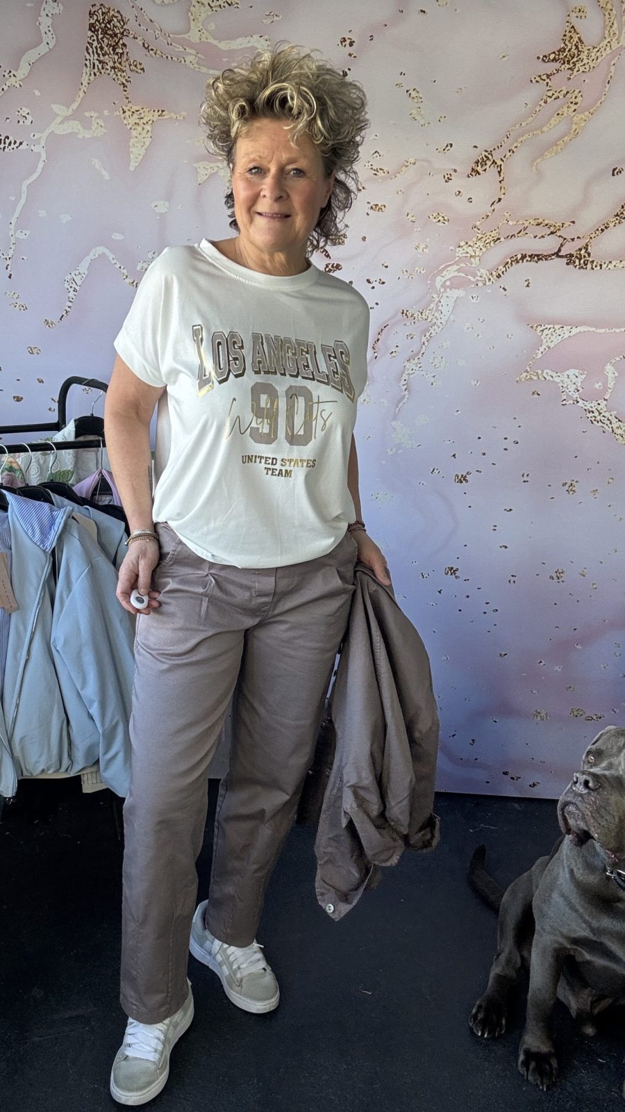 T-Shirt LA taupe chastar