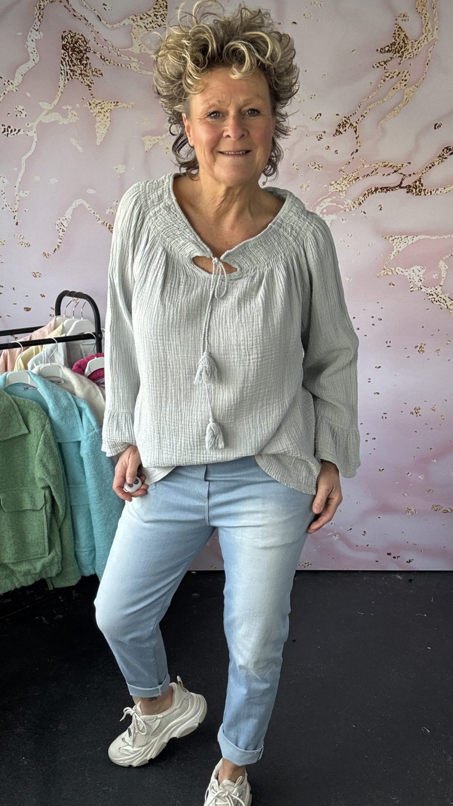 Blouse Aila grijs