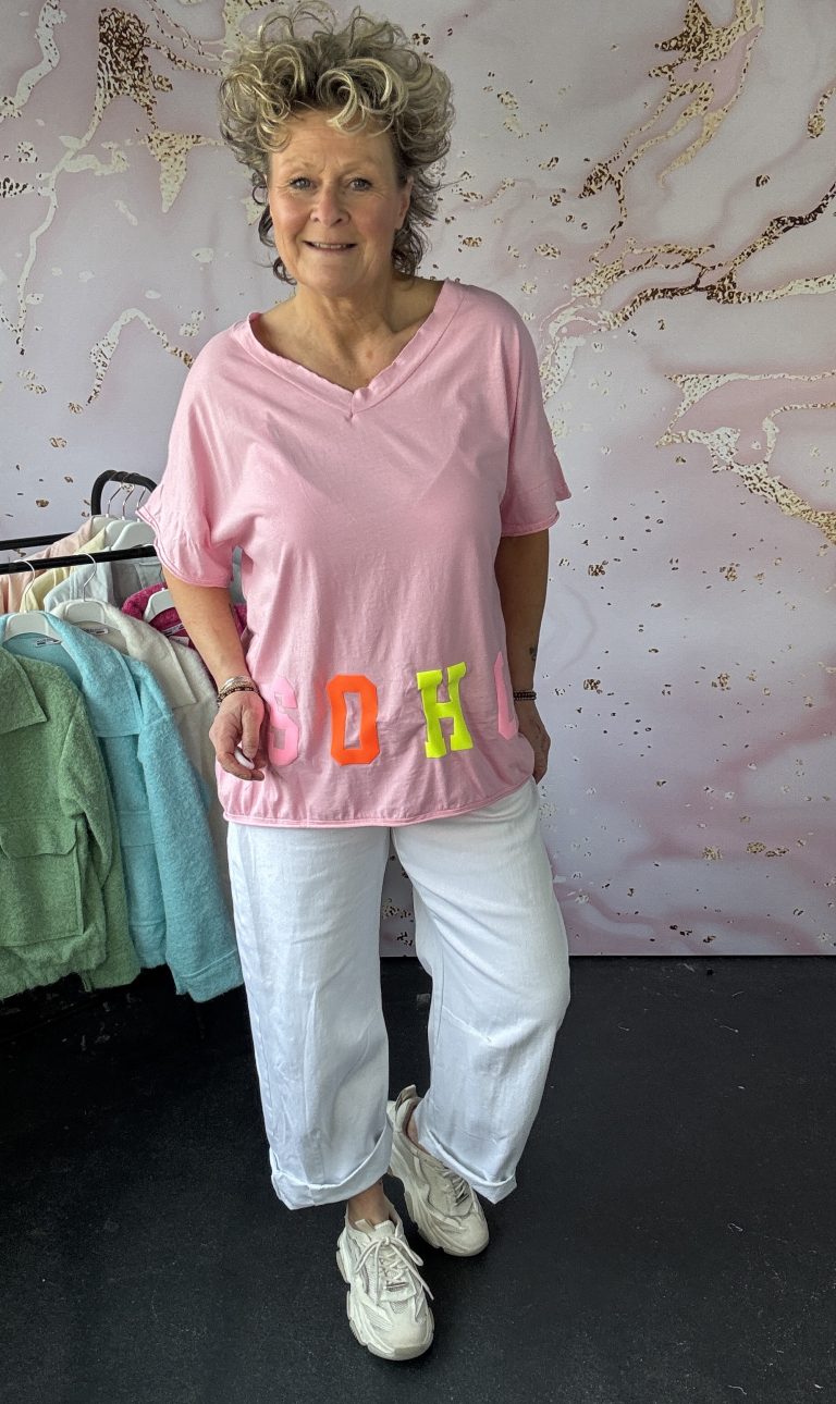 T shirt Soho roze