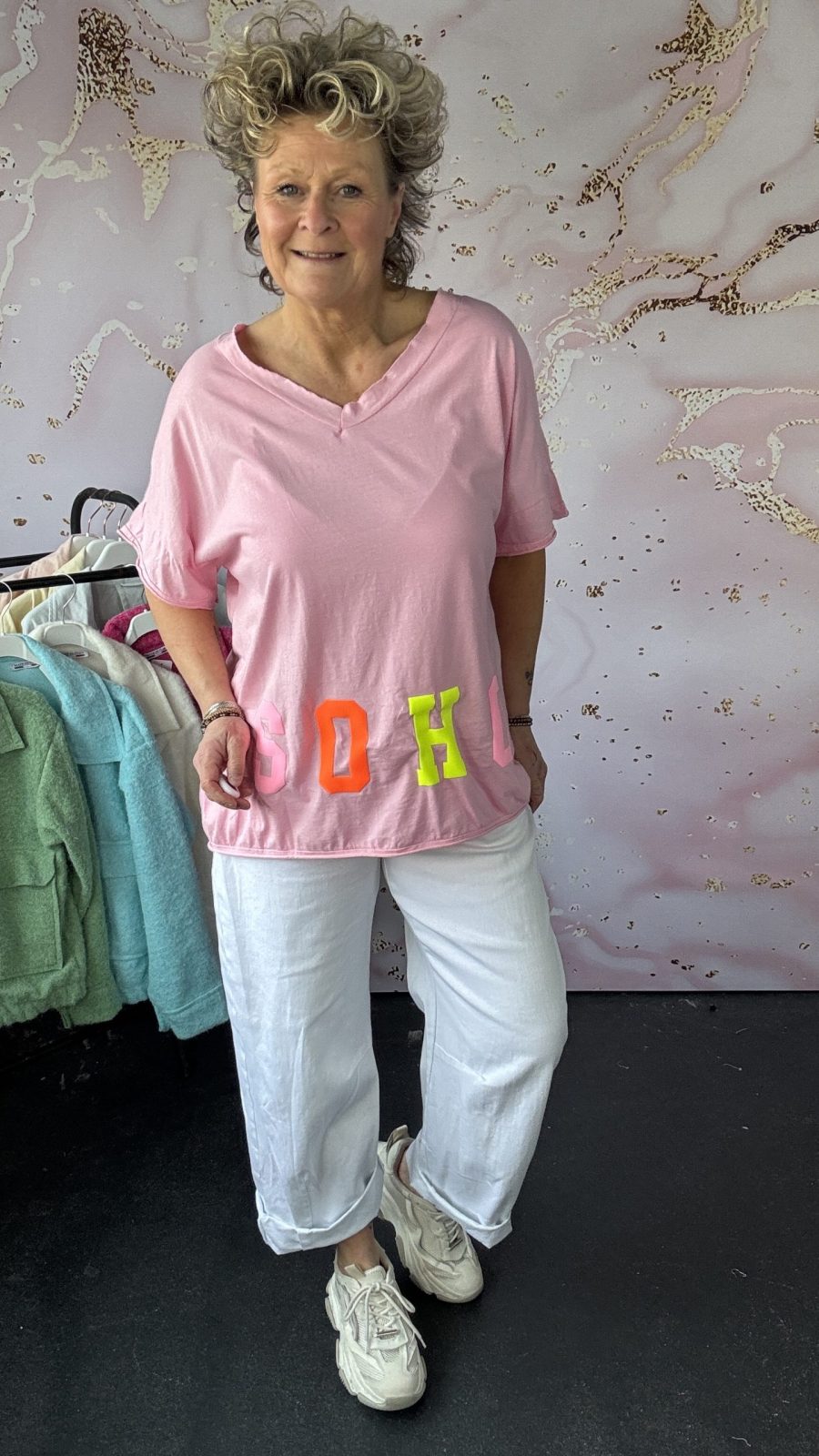 T shirt Soho roze