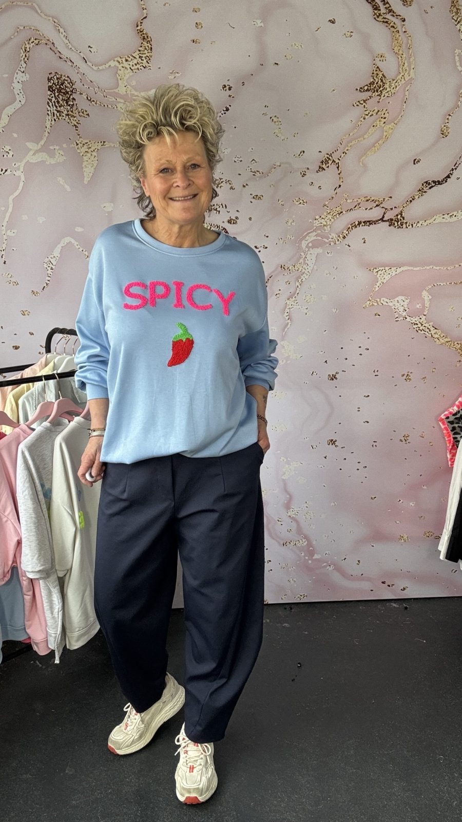 Sweater Spice lichtblauw