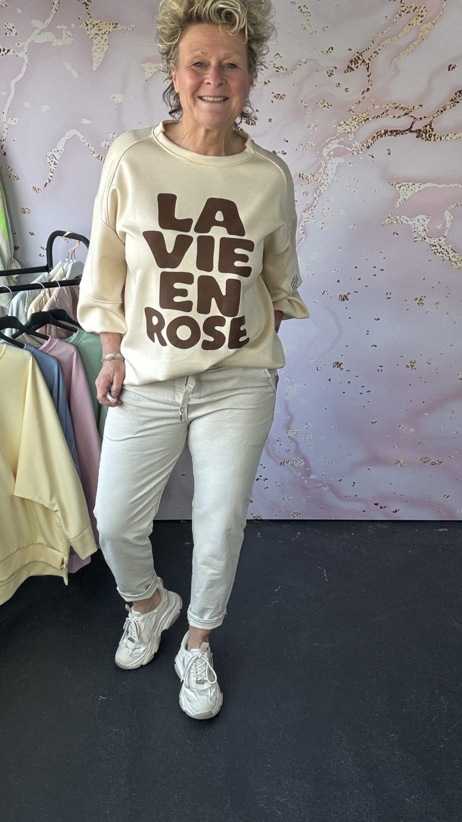 jogg broek Cora beige