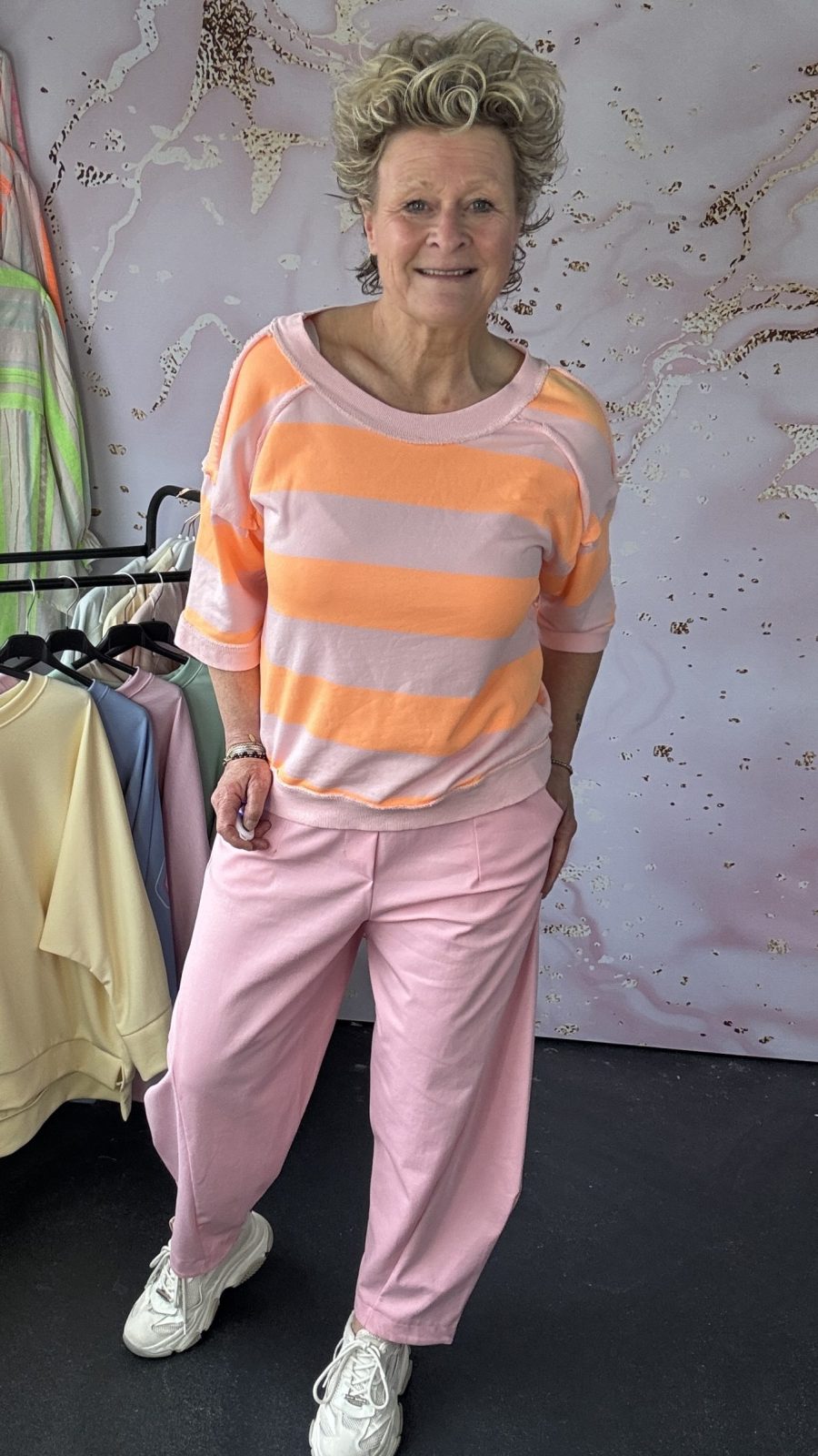 Sweater Colori roze/ oranje