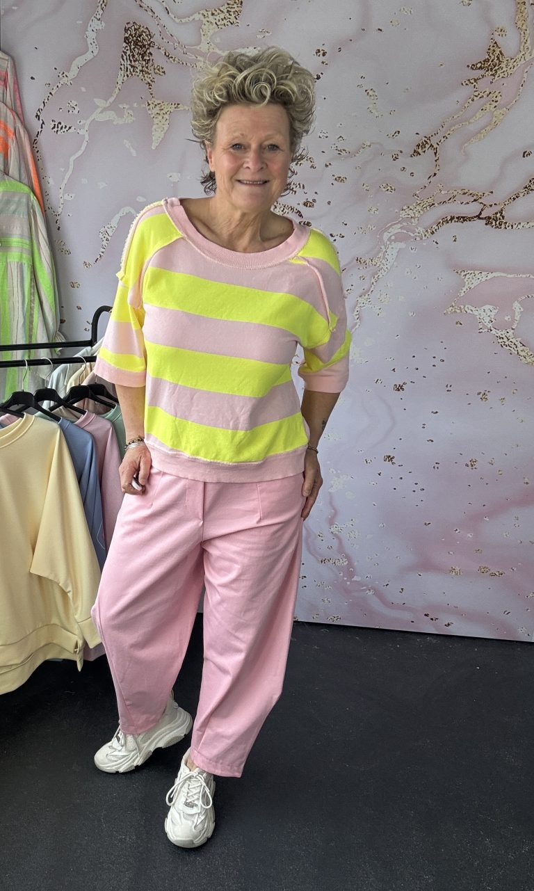 Sweater Colori roze/ geel