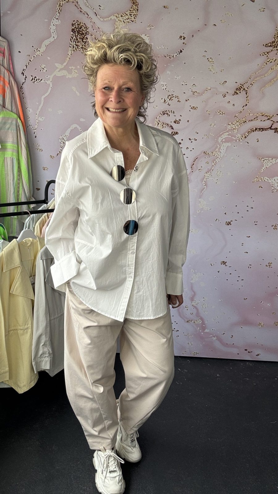Blouse Button wit
