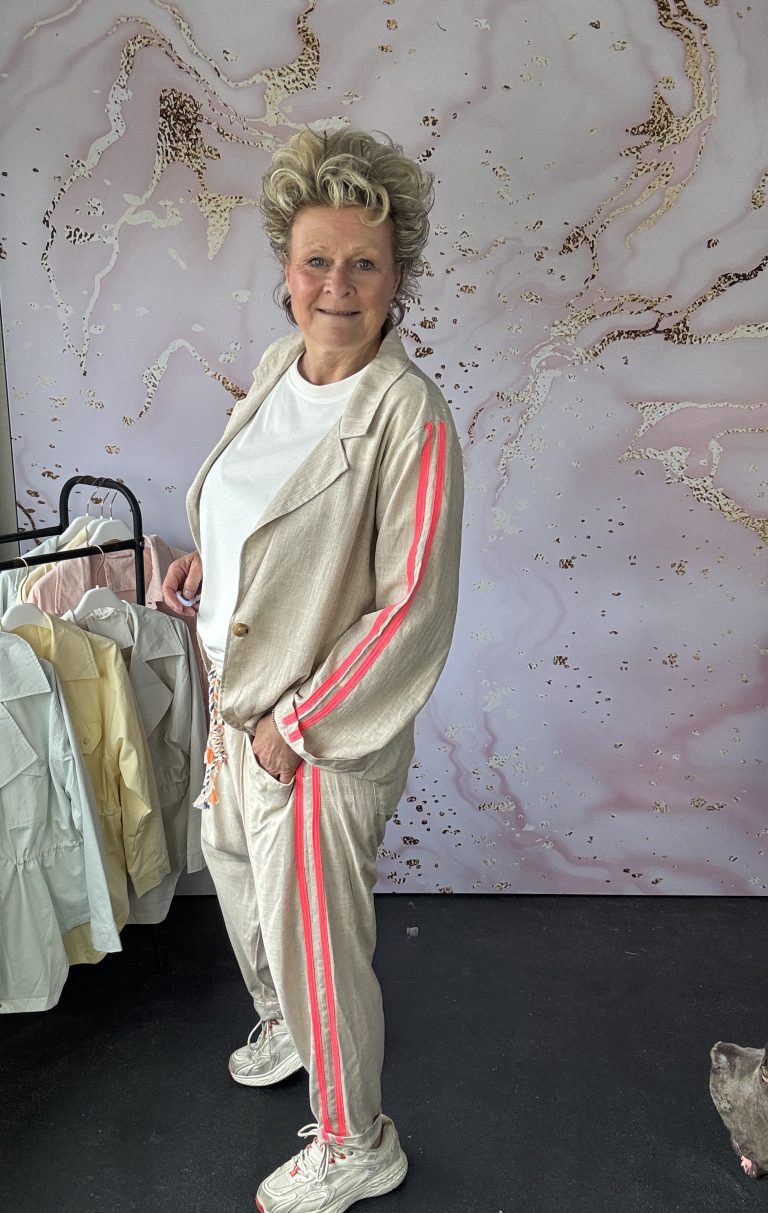 Linnen blazer Lina (pink bies)