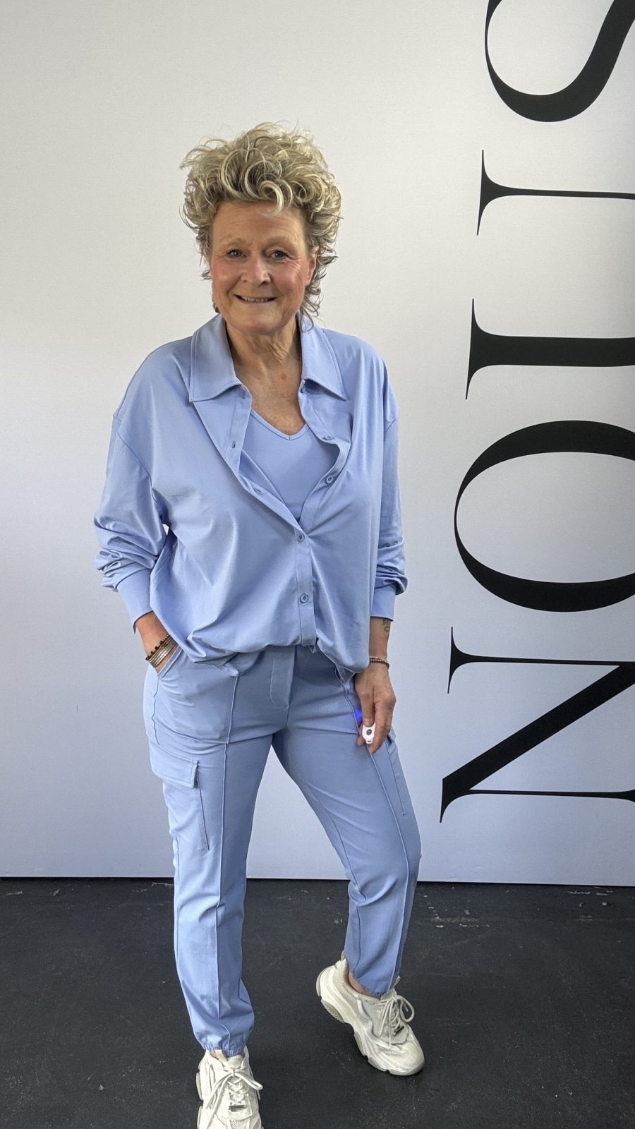 NOUS Travel Oversized Blouse N043 Grapemist