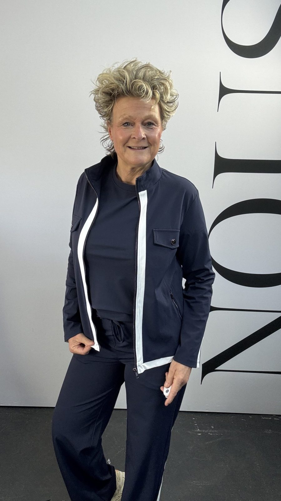 NOUS Travel Jacket Met Rits N063 Navy