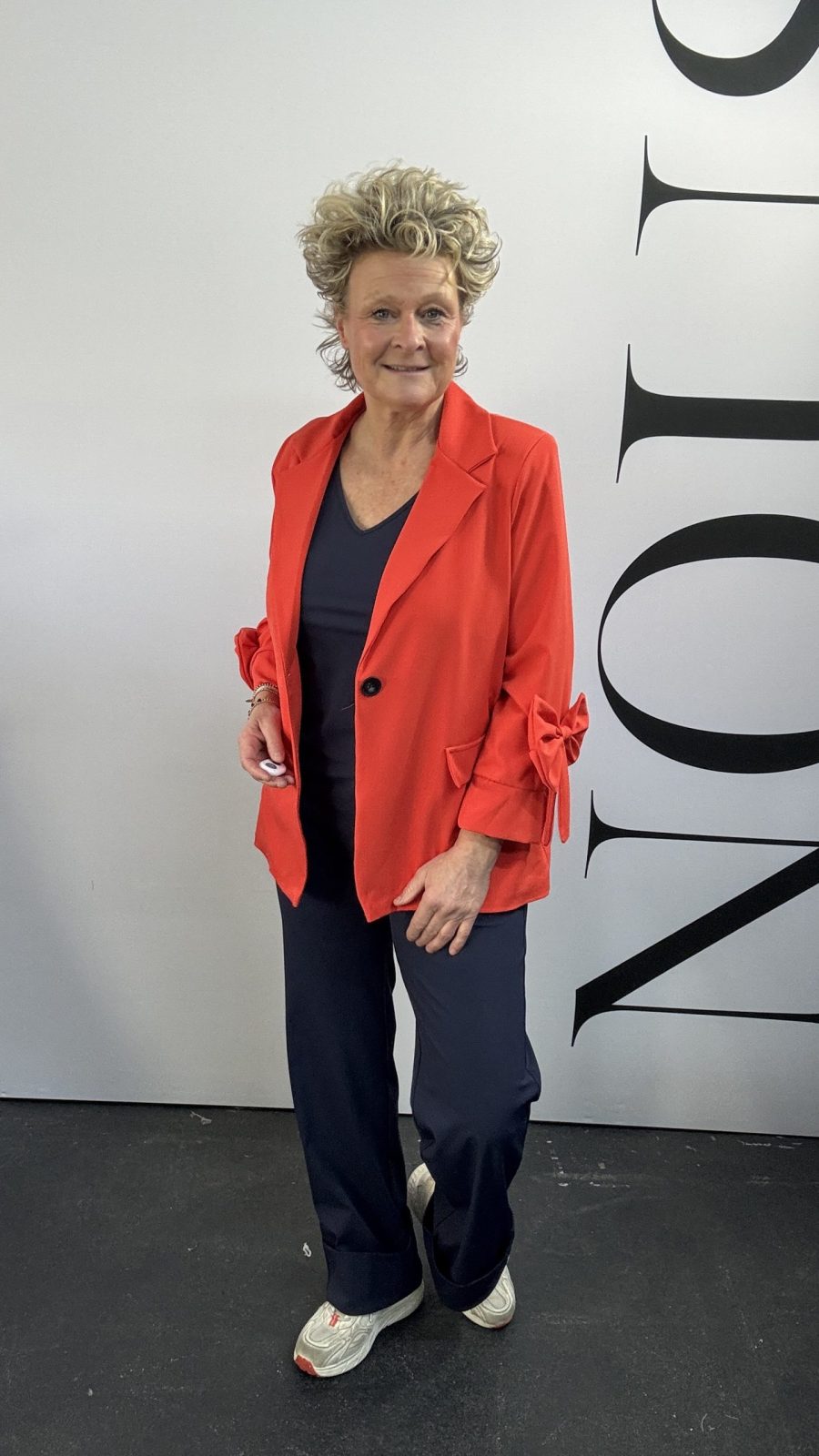 Blazer strik rood