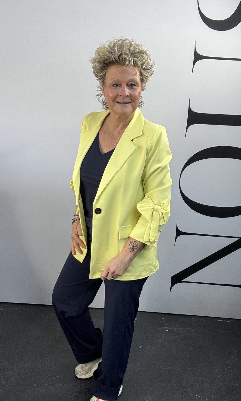 Blazer strik geel