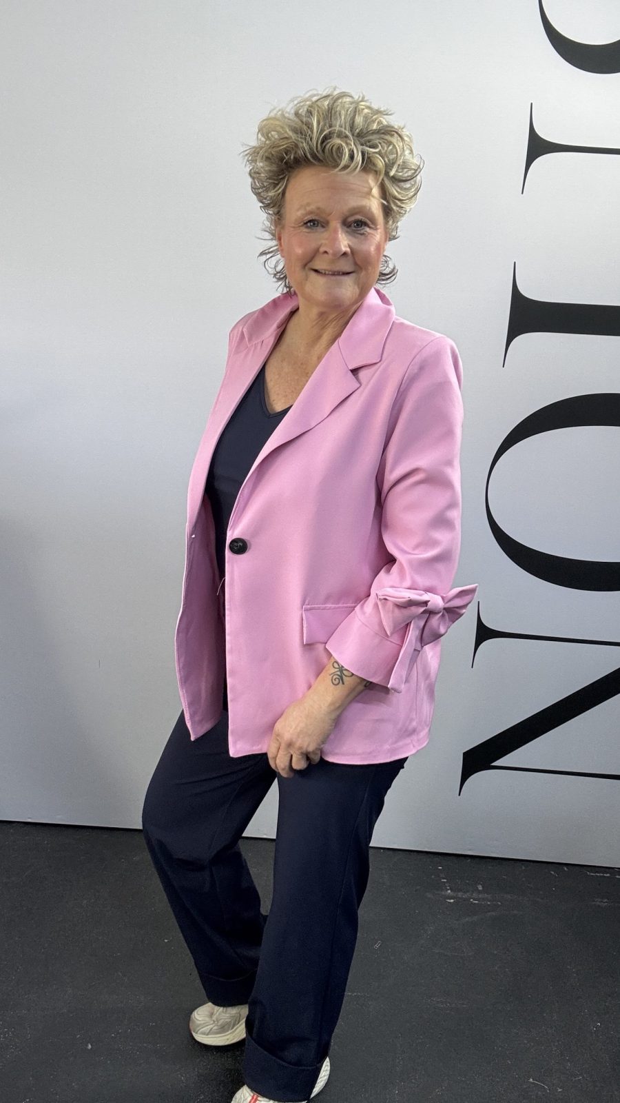 Blazer strik fuchsia
