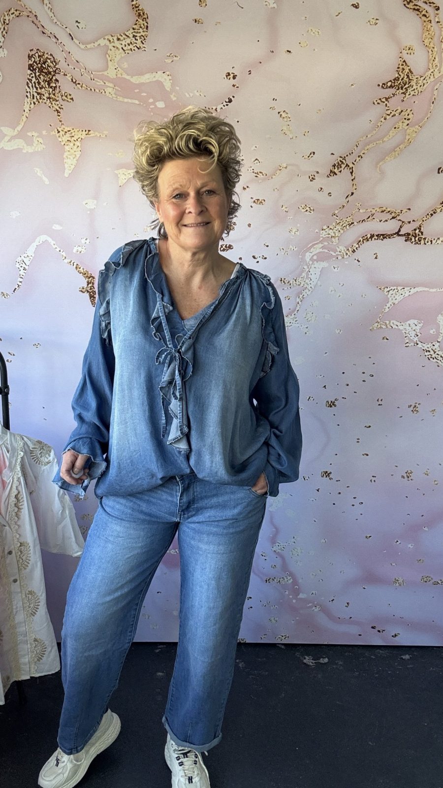Blouse Topa Jeans donker