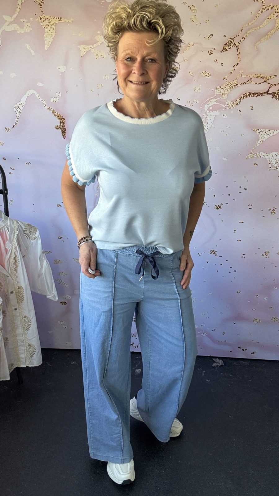 Top Nina lichtblauw