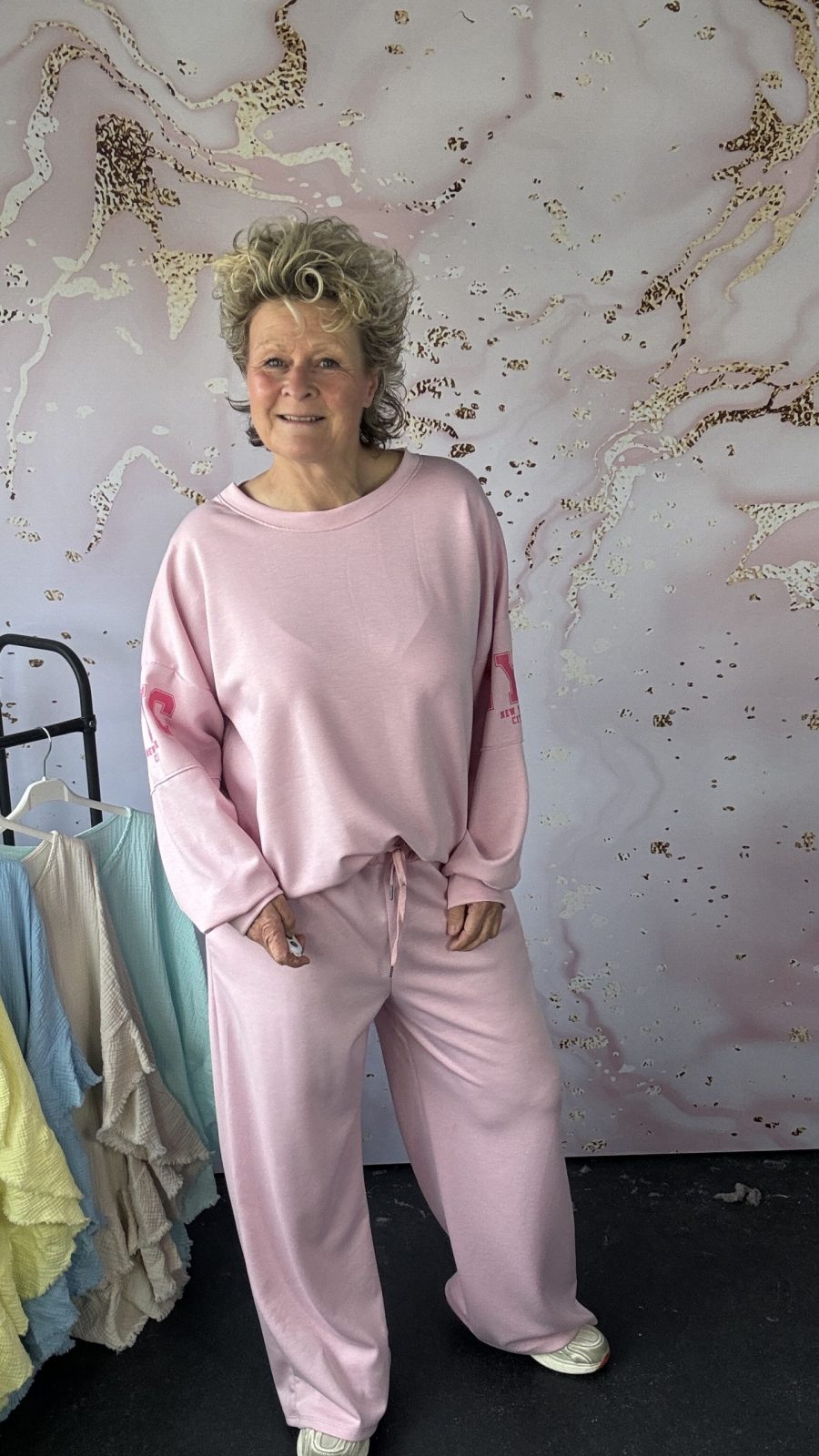 2 delige set City roze