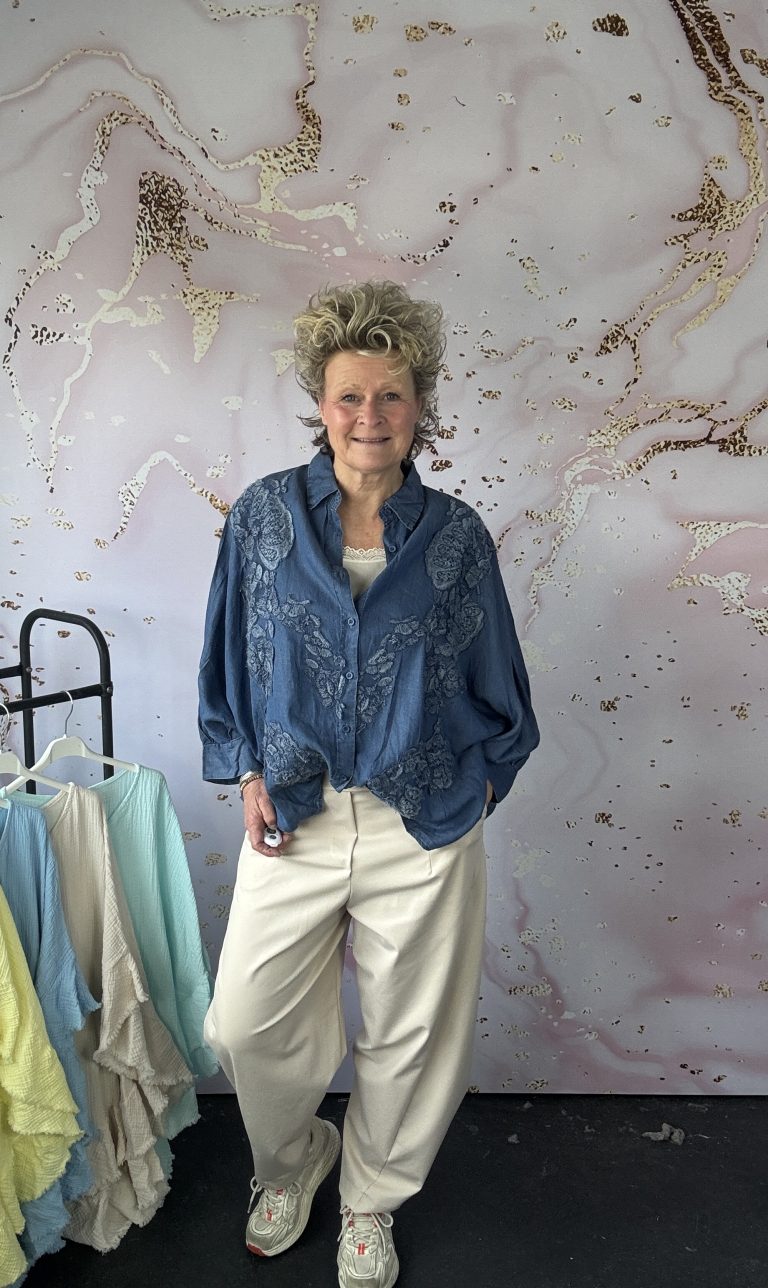 Blouse jeans vlinder
