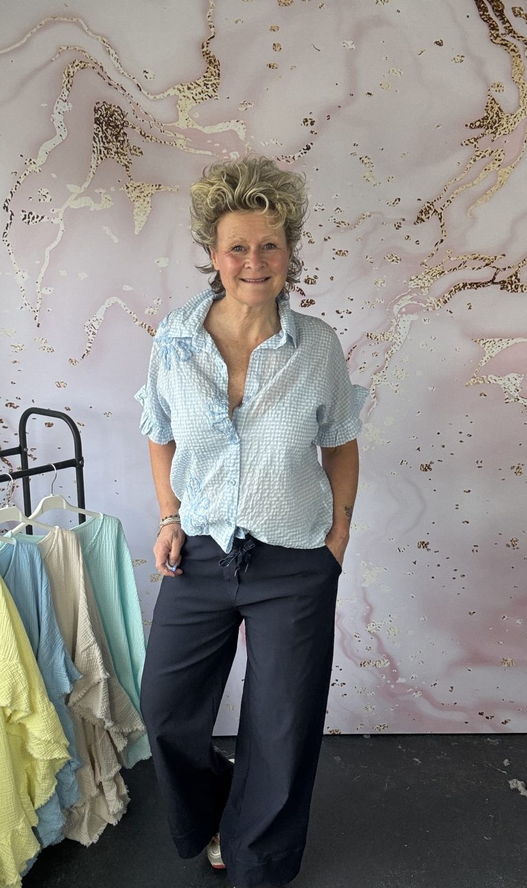 wijde stretch Mena navy
