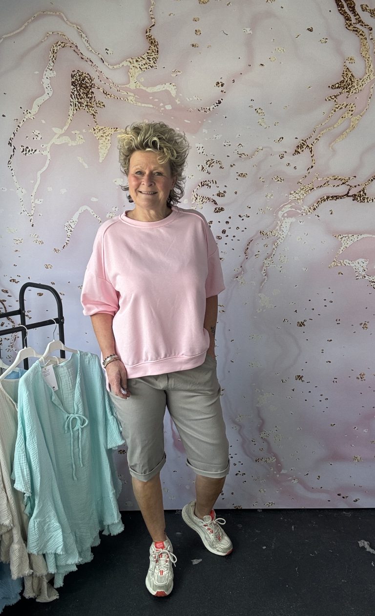 korte broek stretch taupe