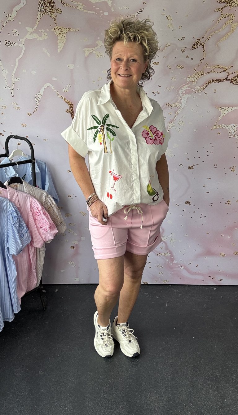 Blouse palm wit