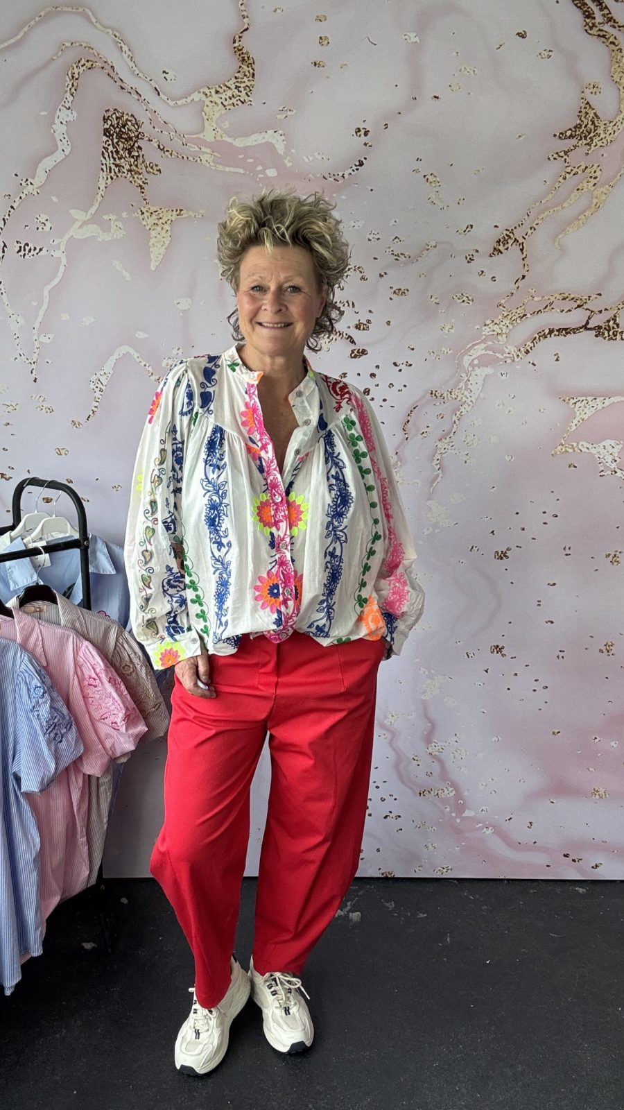 Blouse Garden wit