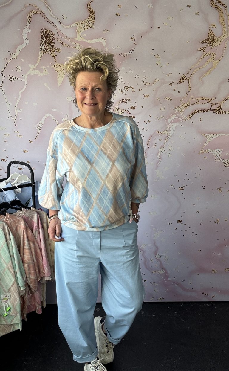 Sweater klomp lichtblauw