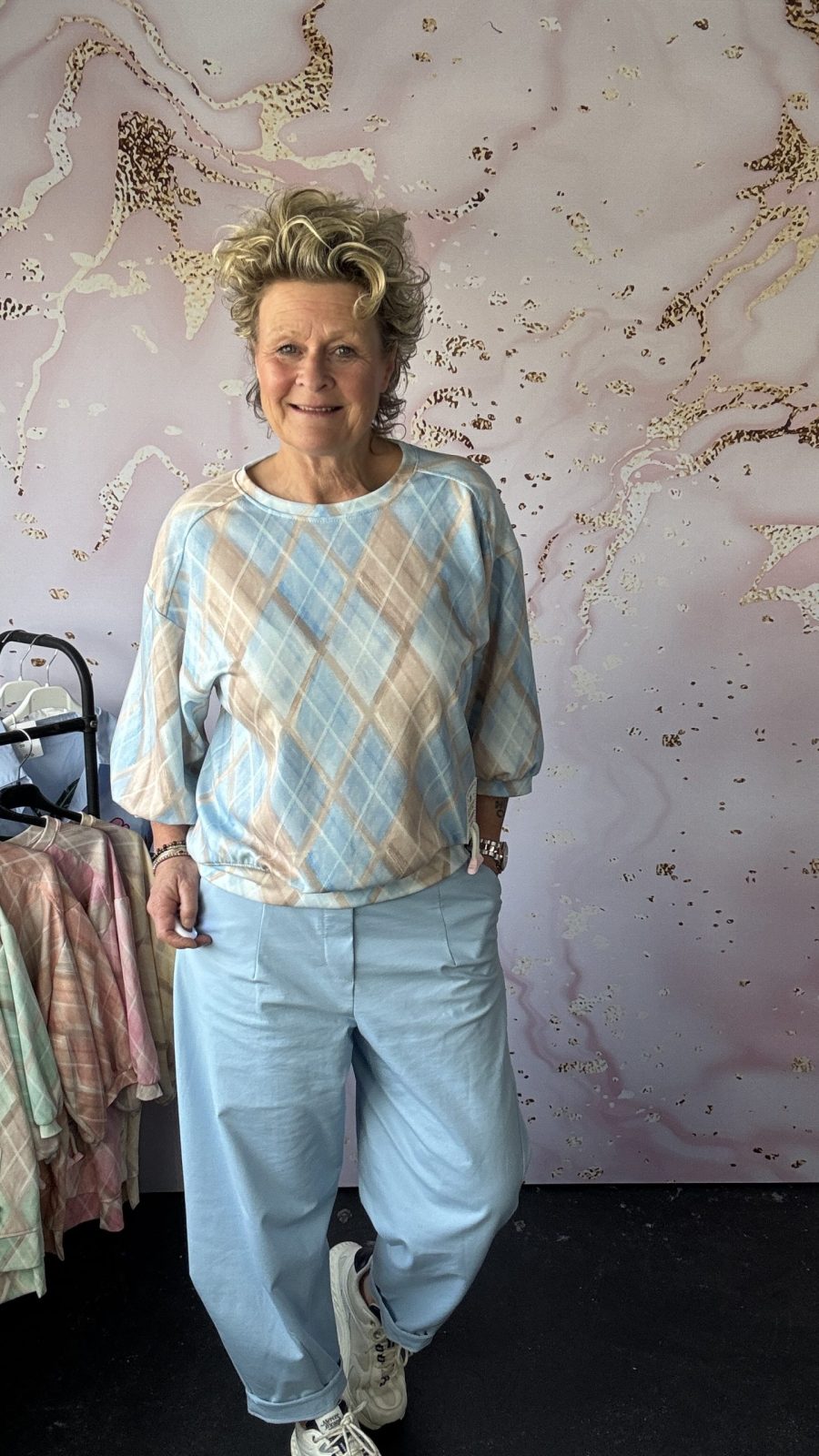 Sweater klomp lichtblauw