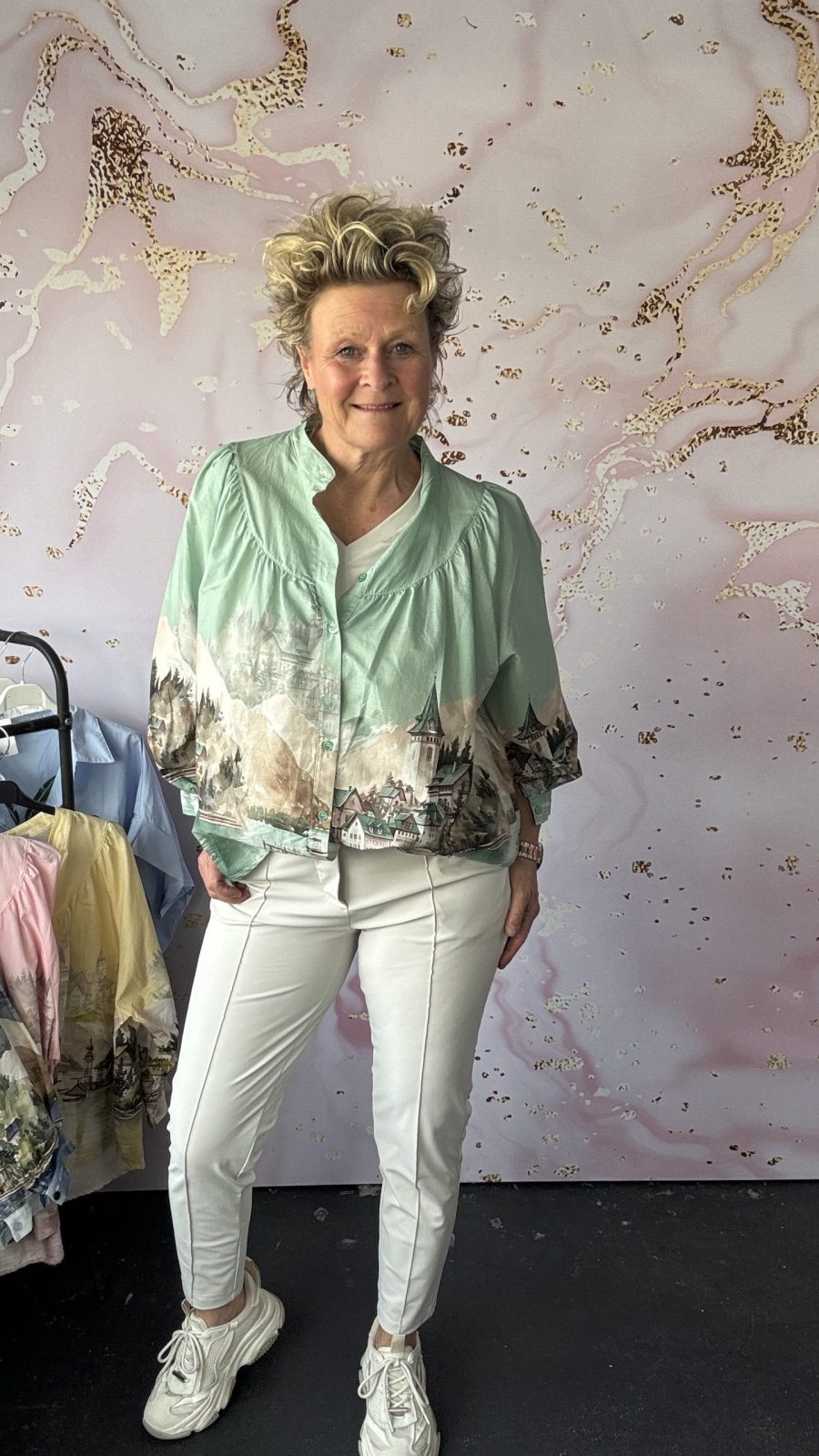 Blouse Cottage mint