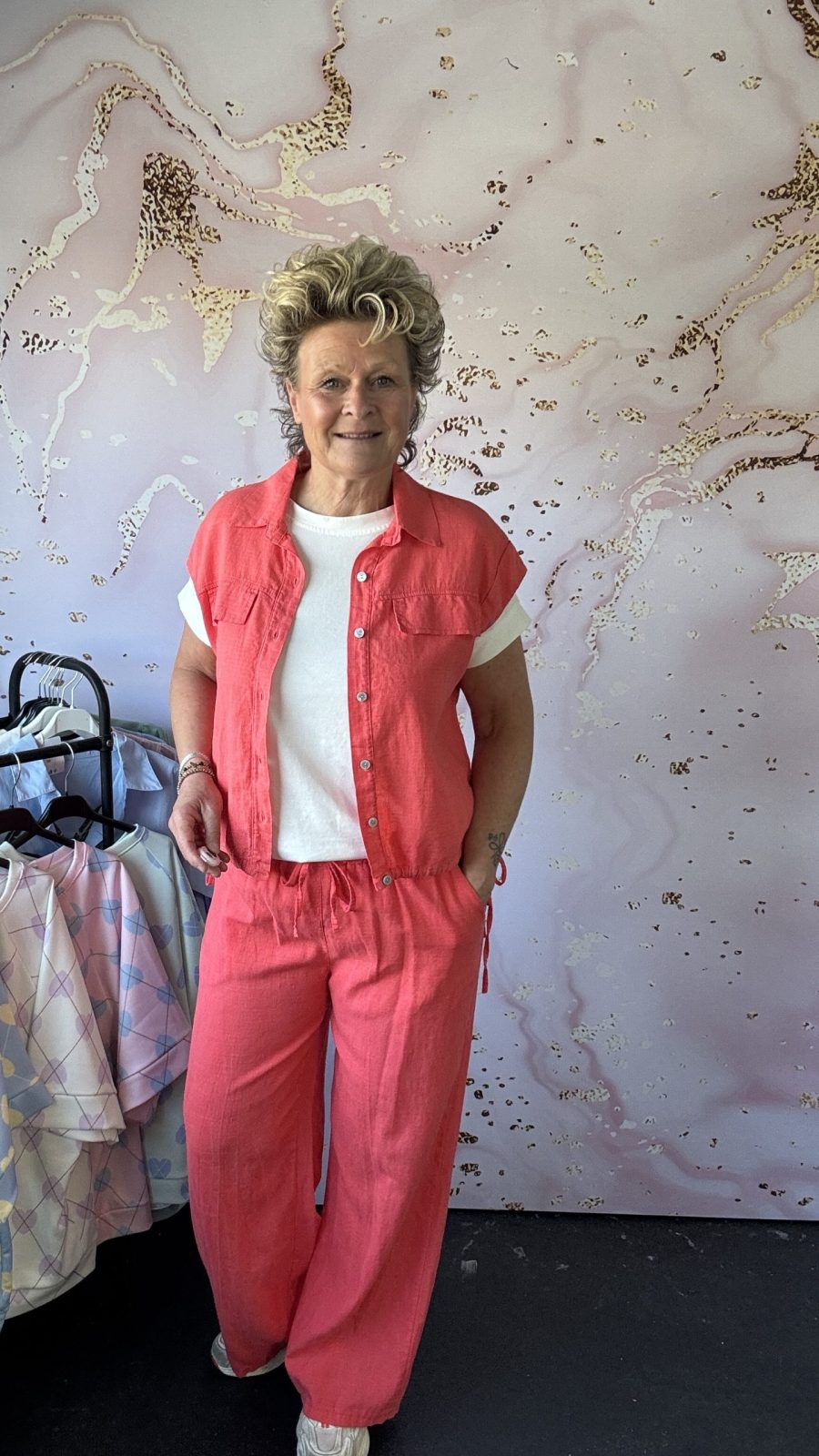 2 delige set Ruby koraal