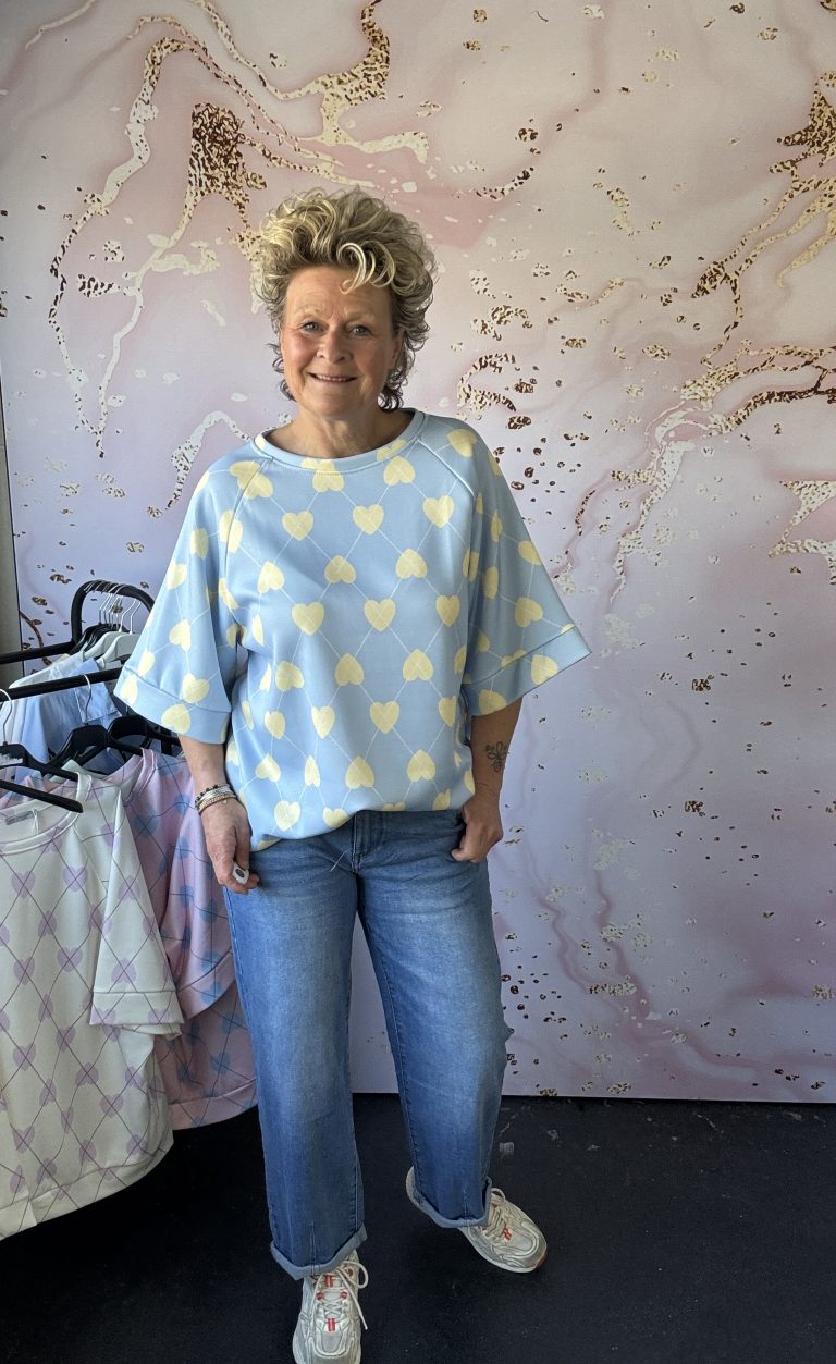 Sweater Hartje blauw