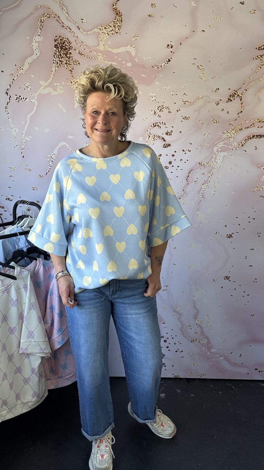 Sweater Hartje blauw