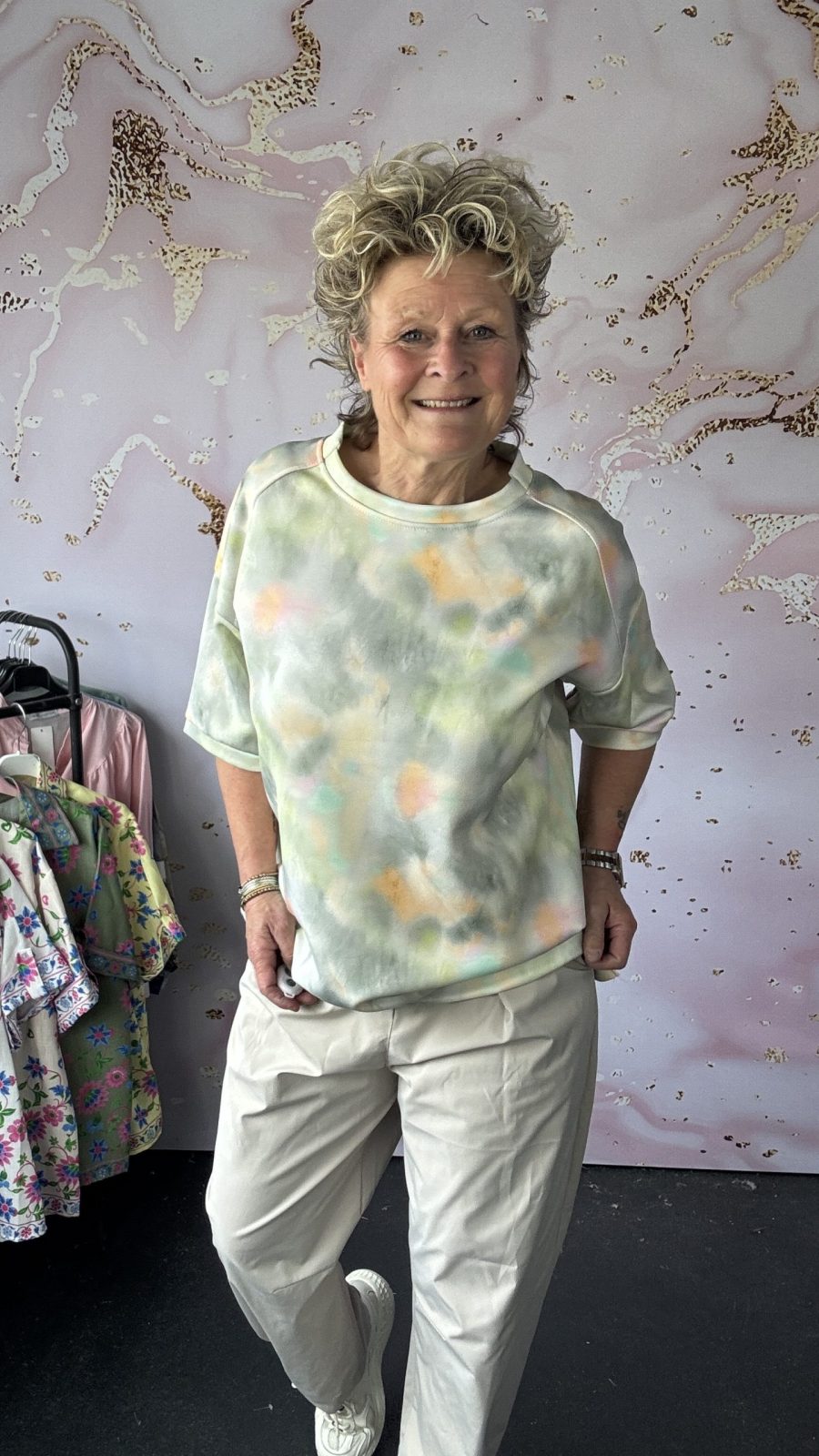 Sweater Regenboog grijs