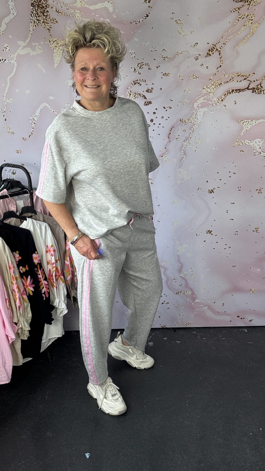 2 delige set Sannie grijs